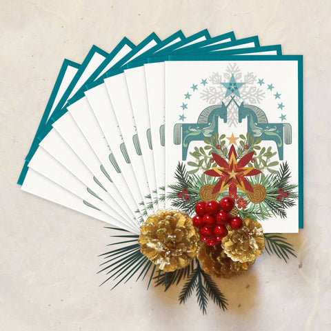 Little Gold Fox Boxed Card Set Dala Unicorns