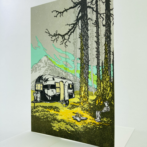 Old School Stationers Mt. Hood Airstream Card