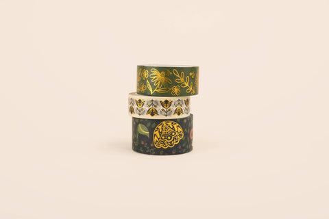 Amicreative Washi Tape Set Blooming Birds