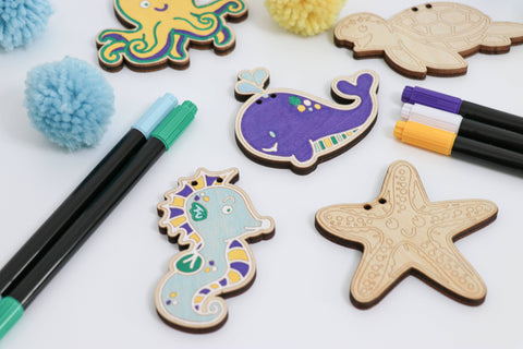 The Woodsy Craft Co. Kids Garland Kit Under the Sea