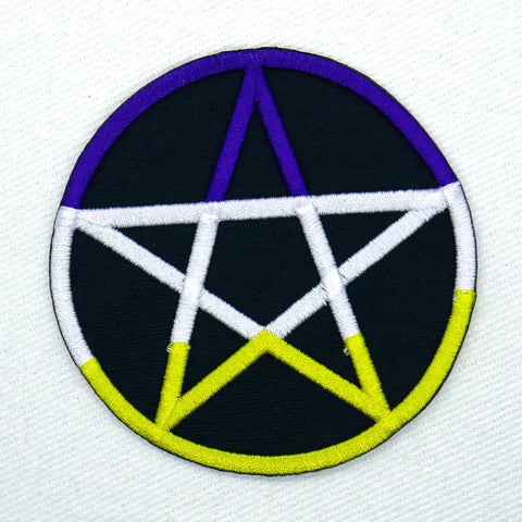 Junkyard Witch Nonbinary Pride Pentagram