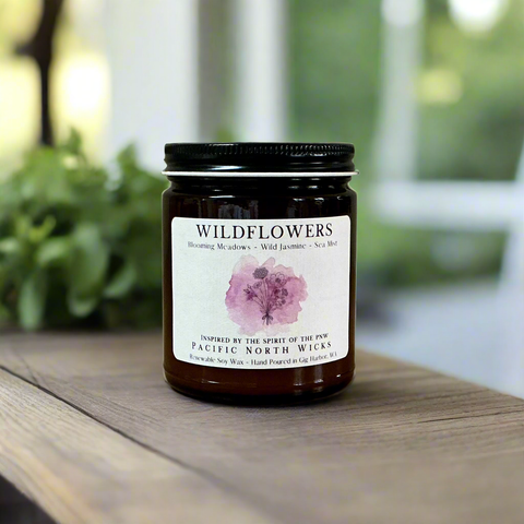 Pacific North Wicks Wildflowers Candle
