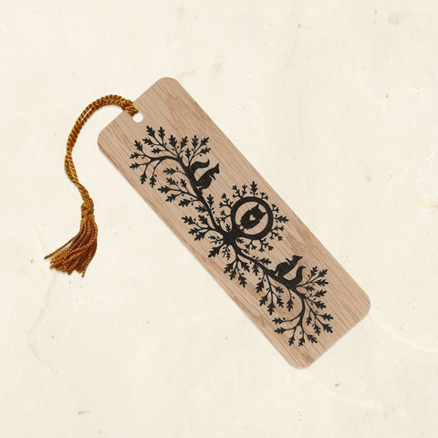 Little Gold Fox Designs Bookmark with Tassel Owl Hollow