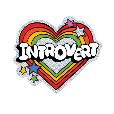 Red Cap Cards Sticker Introvert