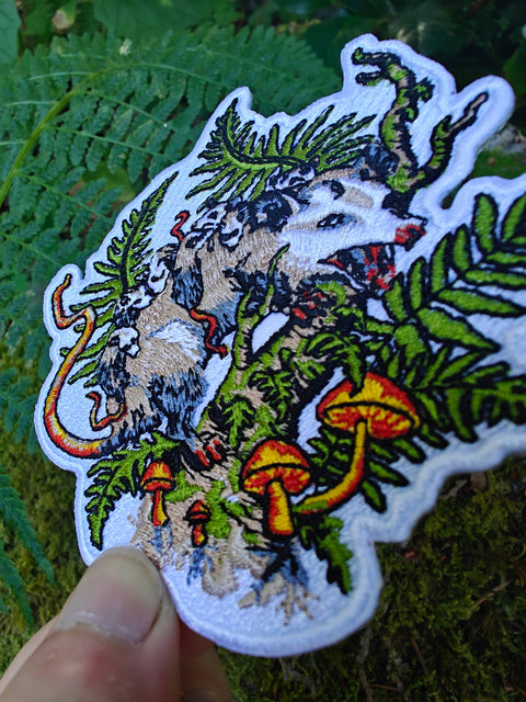 Crafted from Scratch Embroidered Patch Opossum Queen