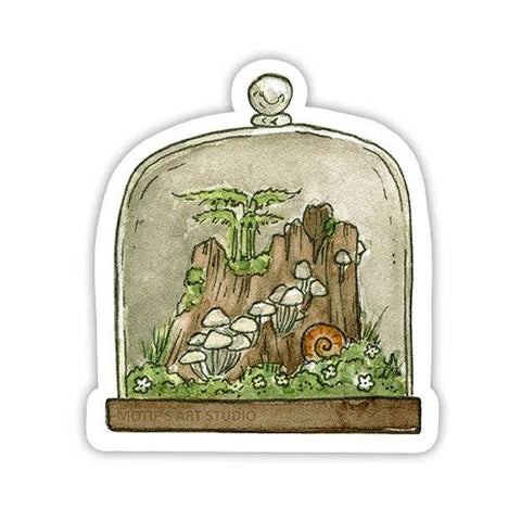 Motif's Art Studio Sticker Tree Stump Terrarium