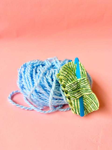 The Peach Fuzz Claw Clip Crochet Yarn