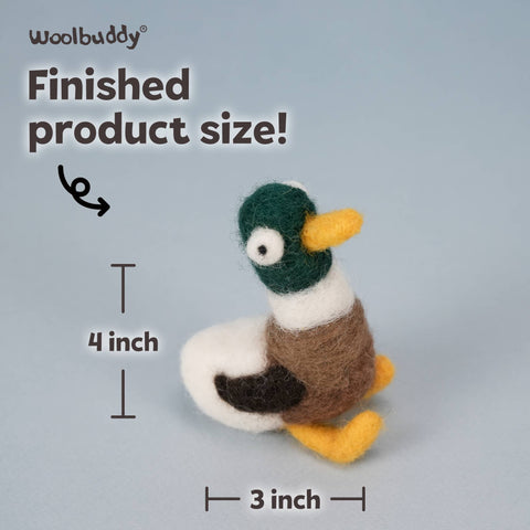 Woolbuddy - Beginner Duck Needle Felting Kit – DIY Craft Gift