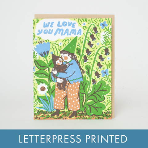 Egg Press Card Gnome Mama