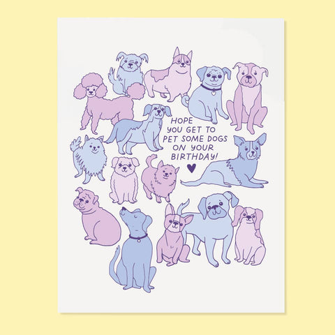 The Good Twin Card Pet Some Dogs
