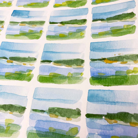 Keller Design Embroidery Kit Mini Watercolor Landscapes