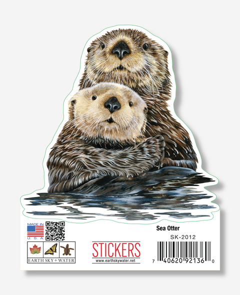 ES+W Sticker Sea Otter