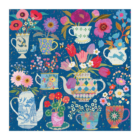 Victoria Ball Potted Teacups 500 Piece Foil Puzzle