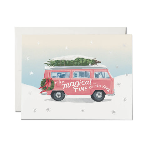 Red Cap Card Magical Time of the Year