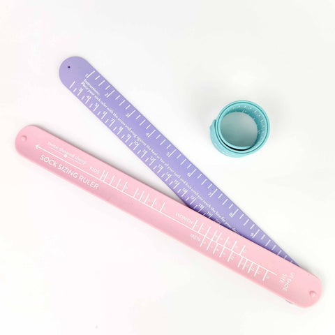 TSS Sock Sizing Ruler Sock Knitting Bracelet Ruler