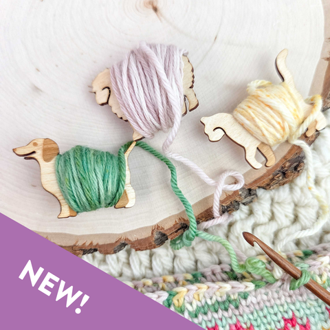 TSS Yarn Bobbins End Minders Little Cat