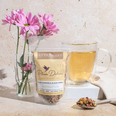 Plum Deluxe Calm Chamomile Bloom Tea 1oz