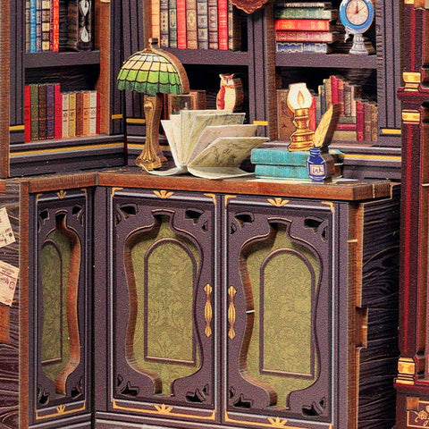 Hands Craft DIY Book Nook Kit: Owl Bookstore