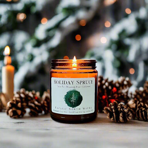 Pacific North Wicks Holiday Spruce Candle