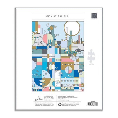 Frank Lloyd Wright City By The Sea 1000 Piece Foil Puzzle
