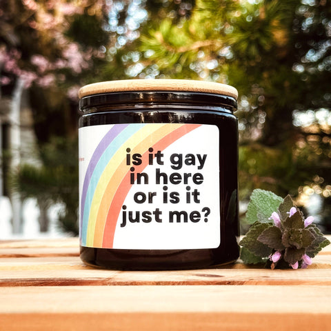 Fire + Folk - Is It Gay In Here? | 9oz Wood Wick Soy Candle
