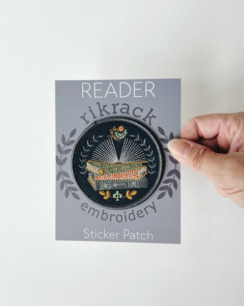 Rikrack Reader Embroidery Sticker Patch