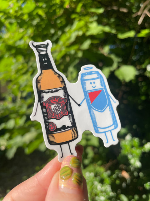 Augury Press Sticker Chicago Handshake