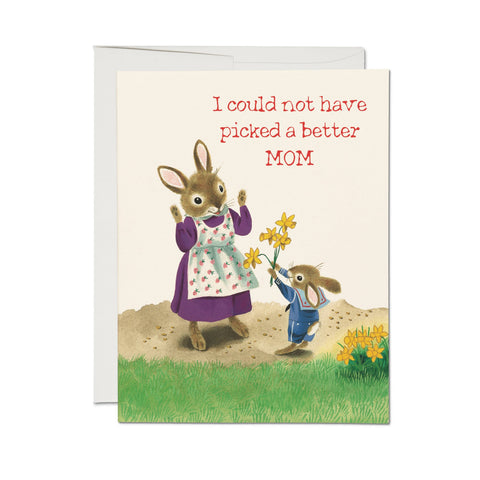 Red Cap Card Richard Scarry Daffodil Mom