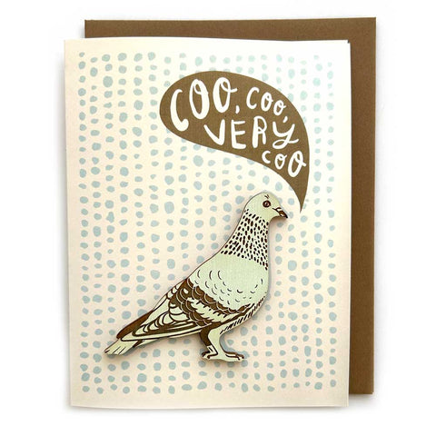 Snowmade Cards w/Magnet Coo coo coo Pigeon