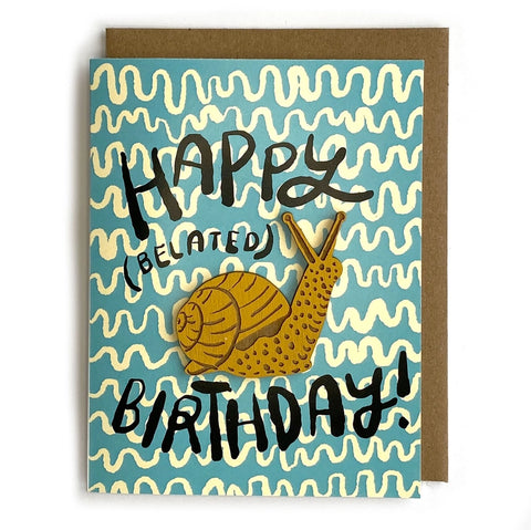Snowmade Cards w/Magnet Belated Snail