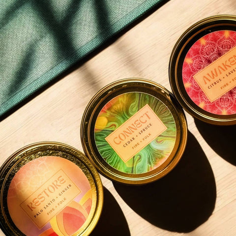 Fire + Folk 4oz Meditation Candle Awaken