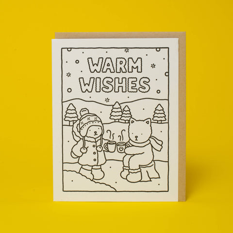 Egg Press Card Warm Wishes