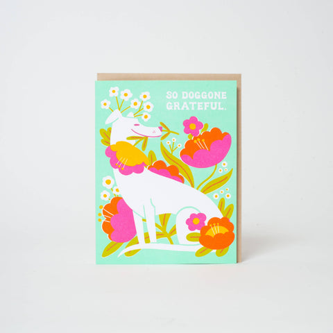 Egg Press Card Doggone Grateful Thank You