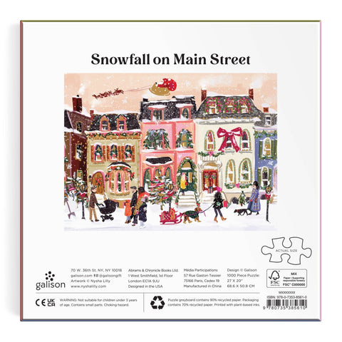 Puzzle Snowfall on Main Street