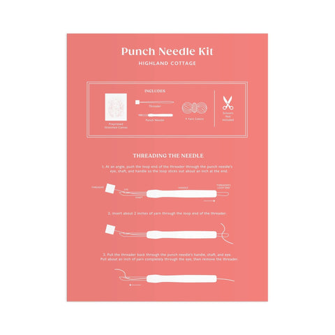 Highland Cottage Punch Needle Kit