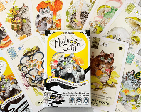 Paper Puffin Mushroom Cats! A Card Game of Mycological Mischief