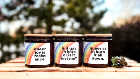 Fire + Folk - Is It Gay In Here? | 9oz Wood Wick Soy Candle