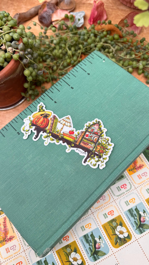Lizzy Gass Sticker Mini Autumn Witch's Shelf