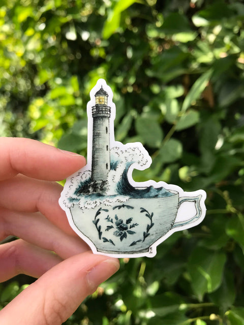 Lizzy Gass Sticker Lighthouse in a Teacup
