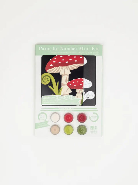 Elle Cree MINI Fly Agaric Mushrooms PBN Kit