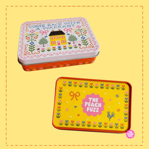 The Peach Fuzz Storage Tin Come Back With A Warrant