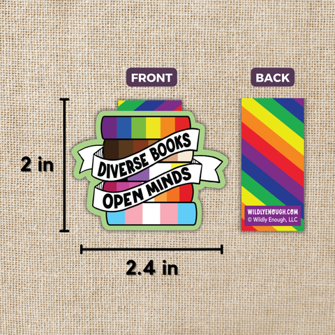 Kingdom of Threads Magnetic Bookmark Diverse Books, Open Minds