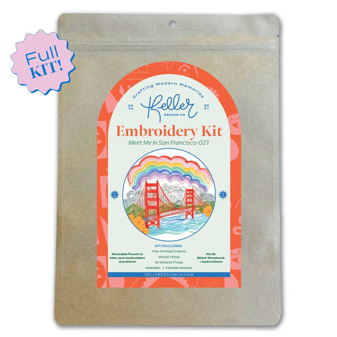 Keller Design Embroidery Kit San Francisco