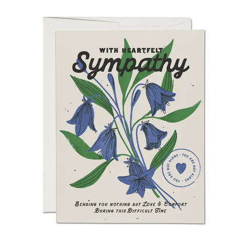 Red Cap Card Heartfelt Sympathy