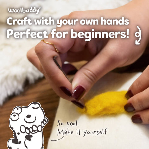 Woolbuddy - Beginner T-Rex Needle Felting Kit – DIY Craft Gift