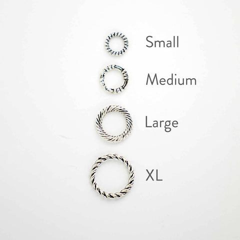 TSS Stitch Markers Simple Braided Ring