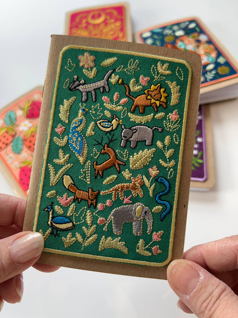 Rikrack Notebook Wildlife Embroidery