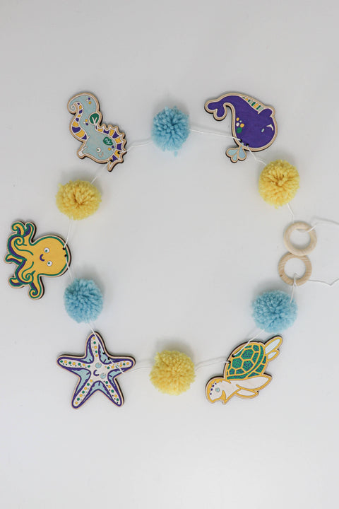 The Woodsy Craft Co. Kids Garland Kit Under the Sea