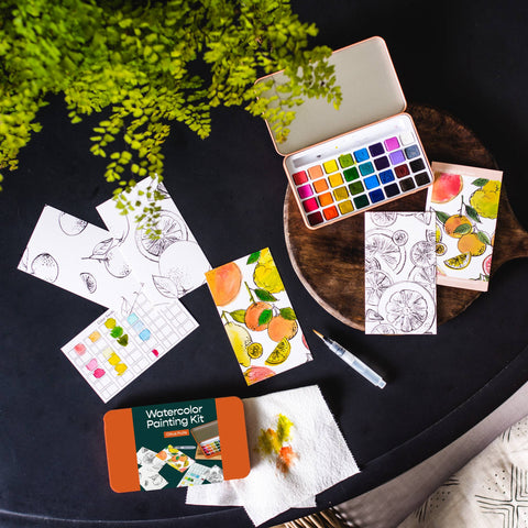 Cate Paper Co. Watercolor Kit Citrus Fruits