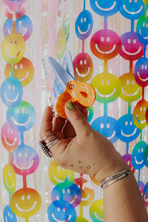 The Peach Fuzz Hair Claw Scissors